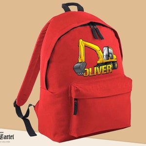Sac à dos Digger personnalisé, Sac d’école personnalisé, Sac à dos personnalisé, Sac à dos enfant, Sac à dos garçons, Sac à dos pour enfants, Sac Digger