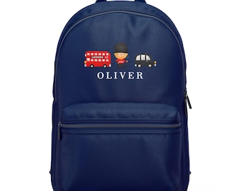 bristish mini backpacks Classic Reader Backpack Featuring a tapestry fabric design adorned with the striking Paddington Bear theme London Backpack Back to School