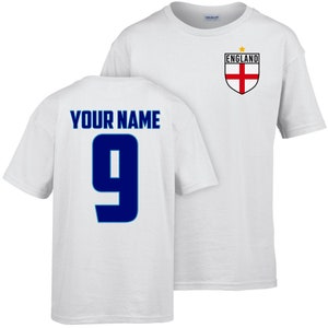 England Name And Number 2024 T Shirt Kids