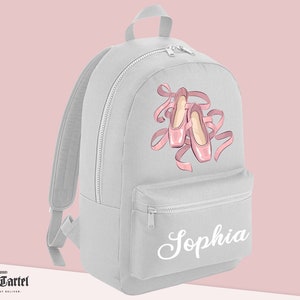 Sac de ballet personnalisé, sac à dos personnalisé avec nom et ballet, retour à l’école, sac à dos de ballet pour tout-petits, mini sac à dos école