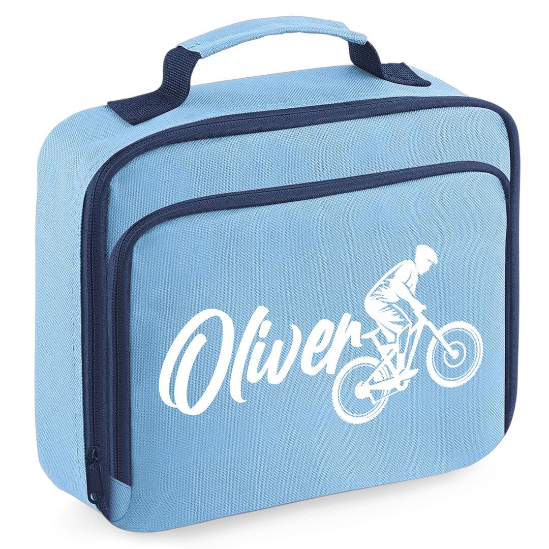 Personalised Mountain Bike Lunch Bag Kids Etsy