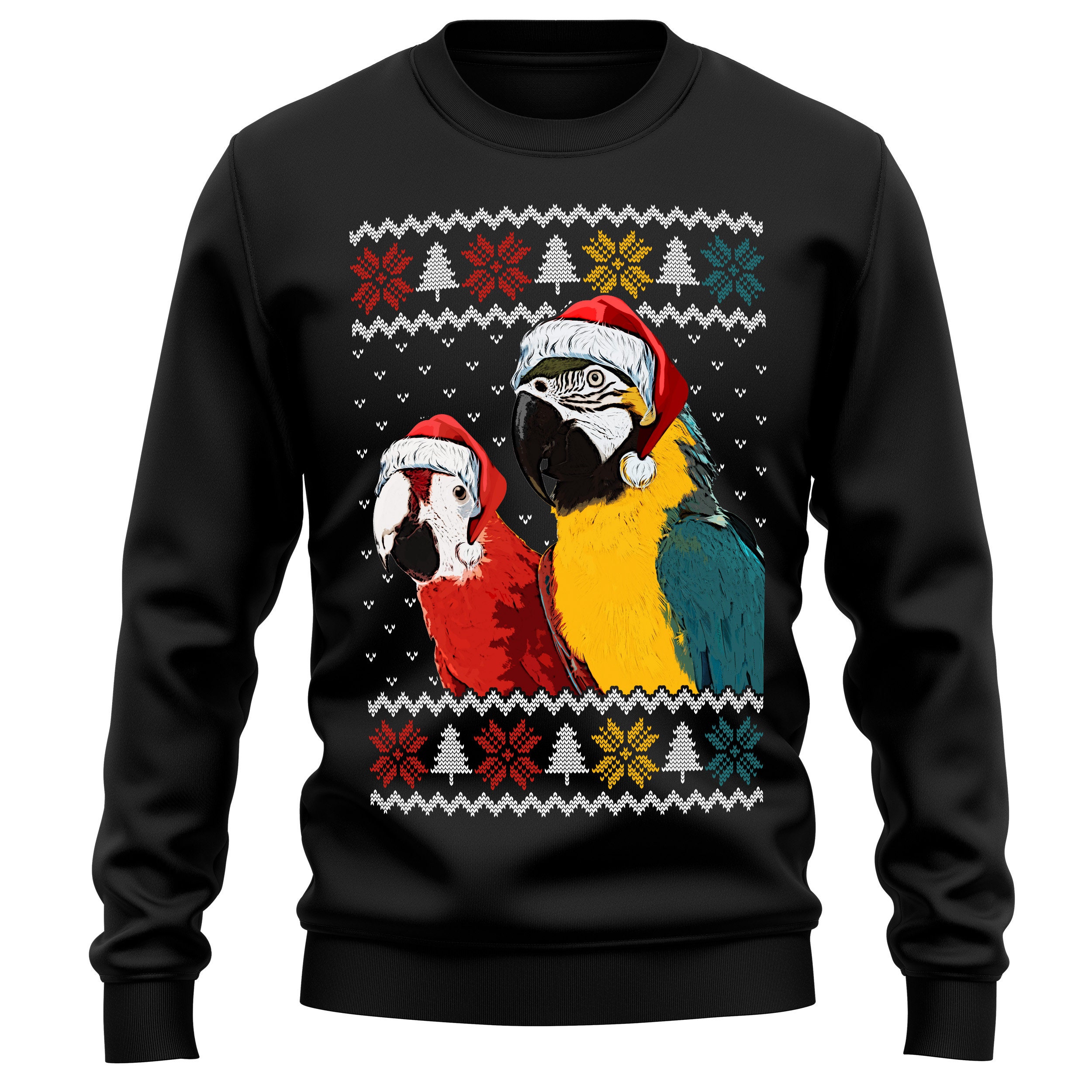 Parrot Christmas Sweater Parrot Sweatshirt Christmas Sweater Christmas Gift for Her Mens Womens Kids Parrot Christmas Gift Etsy
