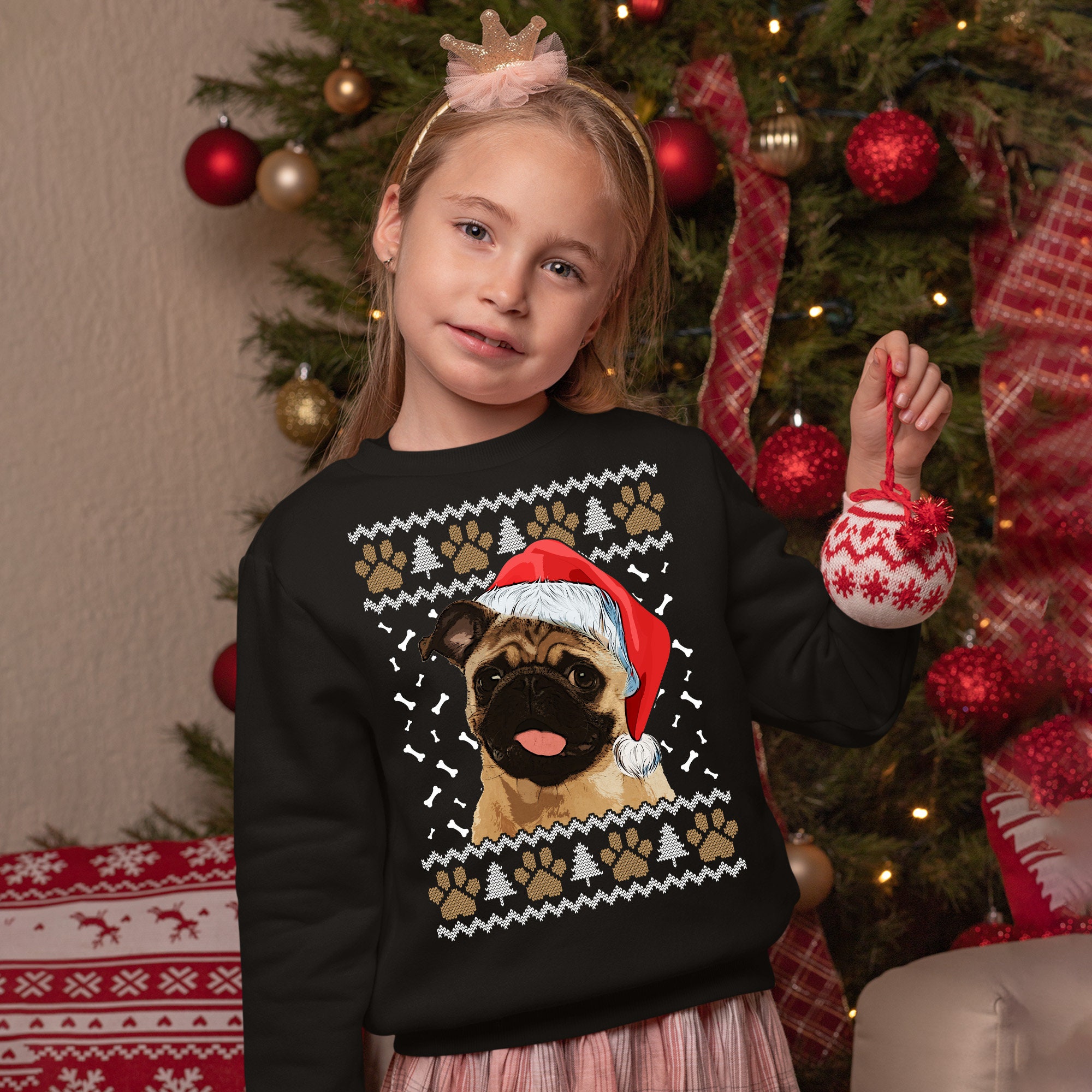 Pug christmas jumpers hot sale