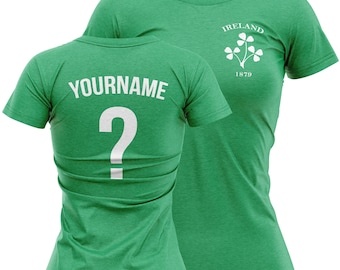 Personalised Ireland T Shirt Womens