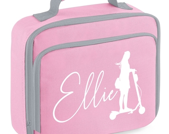Bolsa de almoço personalizada para scooter Rider para meninas