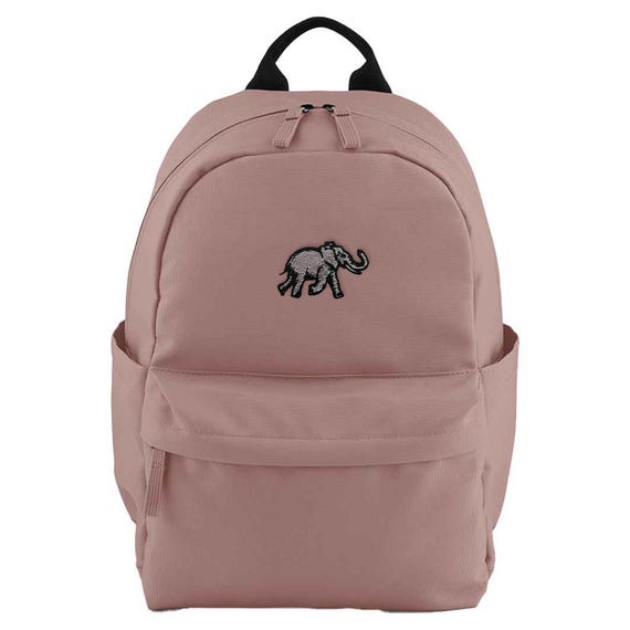 Embroidered Elephant Mini Backpack, Jungle Animal Mini Bag for
