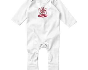 Abbigliamento Ufficiale Junior - Kit Infante Nike Inghilterra 2018 Away Rosso Challenge Bianco 894054 600 180144