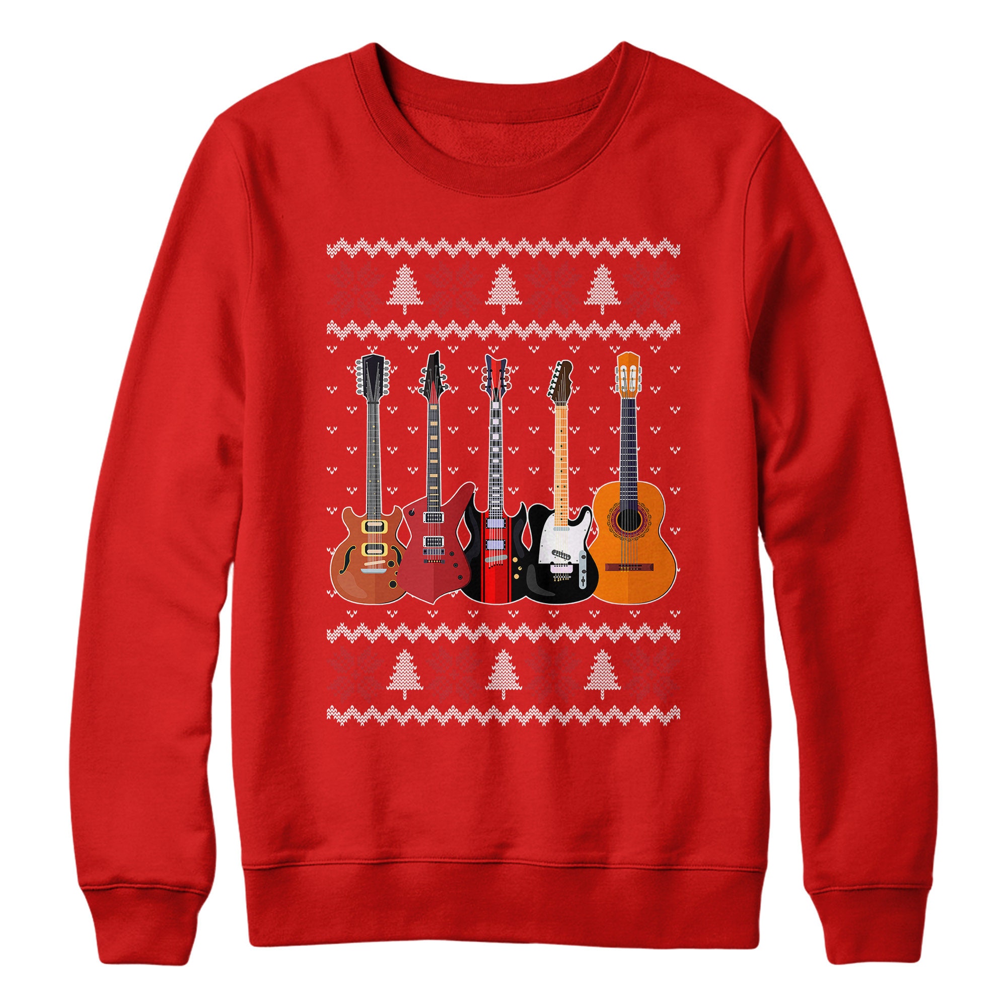 Guitar christmas jumper deals