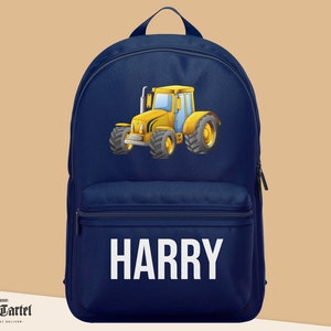 Sac à dos de tracteur personnalisé, sac à dos personnalisé pour enfants, sac de tracteur personnalisé, sac d’école pour garçons, sac de tracteur personnalisé, sac préscolaire