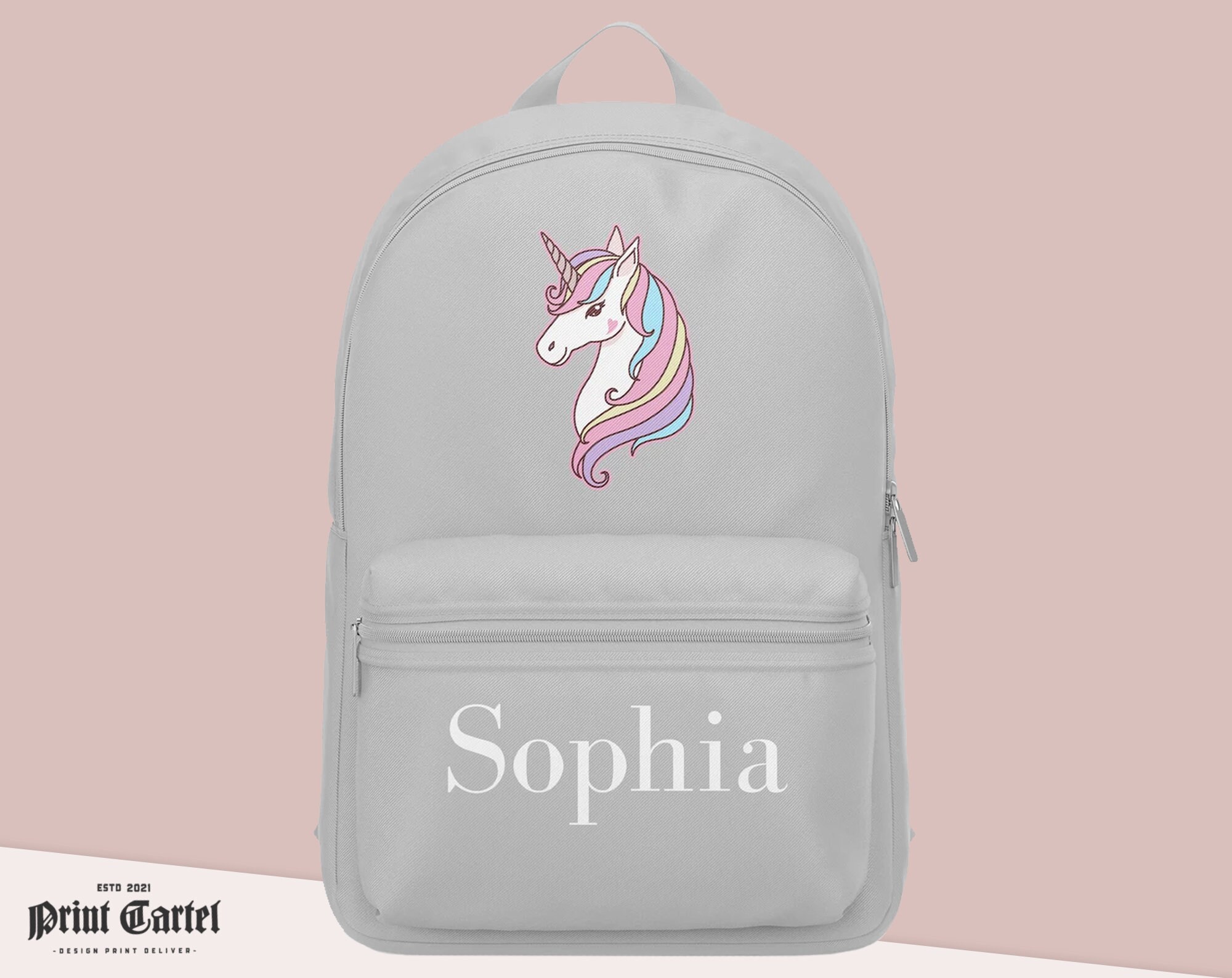 Personalized unicorn backpack hotsell