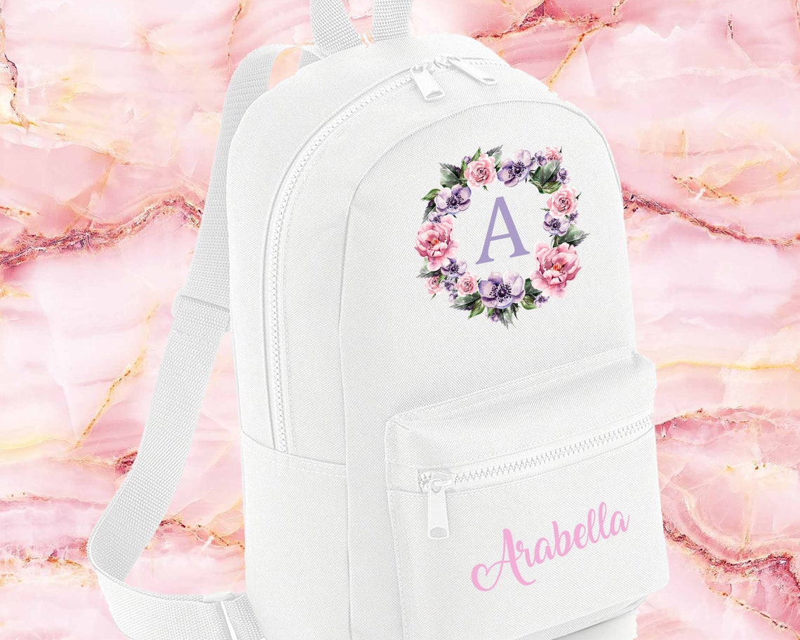 Kids Personalised Backpack Personalised School Bag With Name Etsy