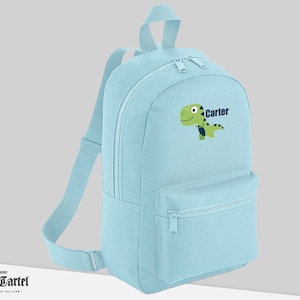 Dinosaur Backpack, Personalised School Bag, Kids Personalised Backpack, Back to School, Nursery Bag, Mini Backpack, Personalised Dinosaur