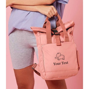 Éléphant Sketch Mini sac à dos à roulettes pour enfants, sac à dos éléphant personnalisé, cadeaux pour tout-petits pour la rentrée scolaire