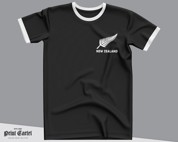 New Zealand T Shirt New Zealand Mens Tshirt Fern Pocket Logo Print Kiwi Tshirt New Zealand Gifts Flag Top Tee Etsy UK