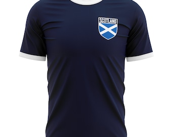 T-shirt pour homme avec insigne du drapeau national de l'Écosse, chemise graphique avec insigne du drapeau national de l'Écosse, homme et femme, meilleurs t-shirts unisexes d'Écosse