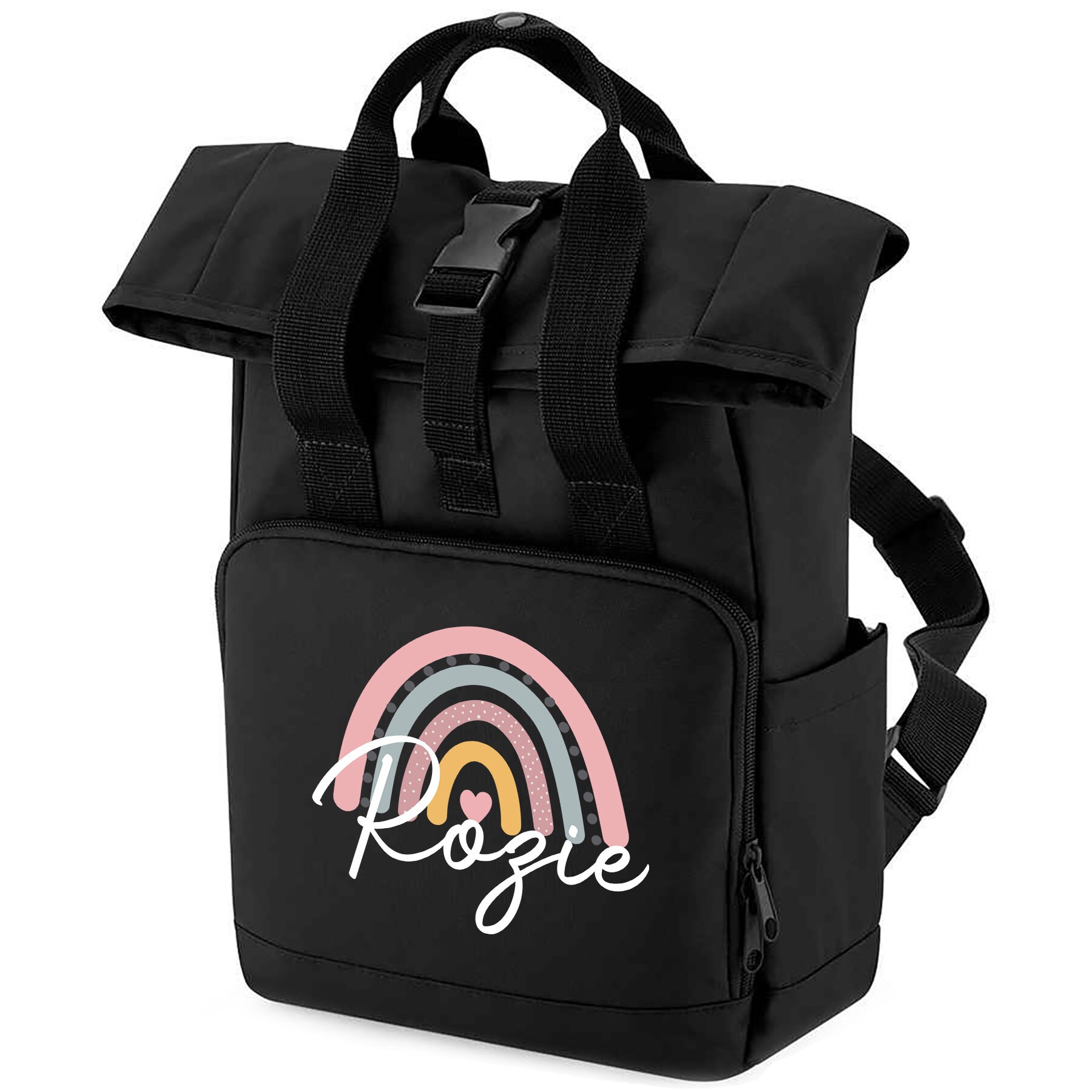 Personalisiert Turnbeutel 'Ich Bin Schon 3' - Rosa Regenbogen Mit Namen