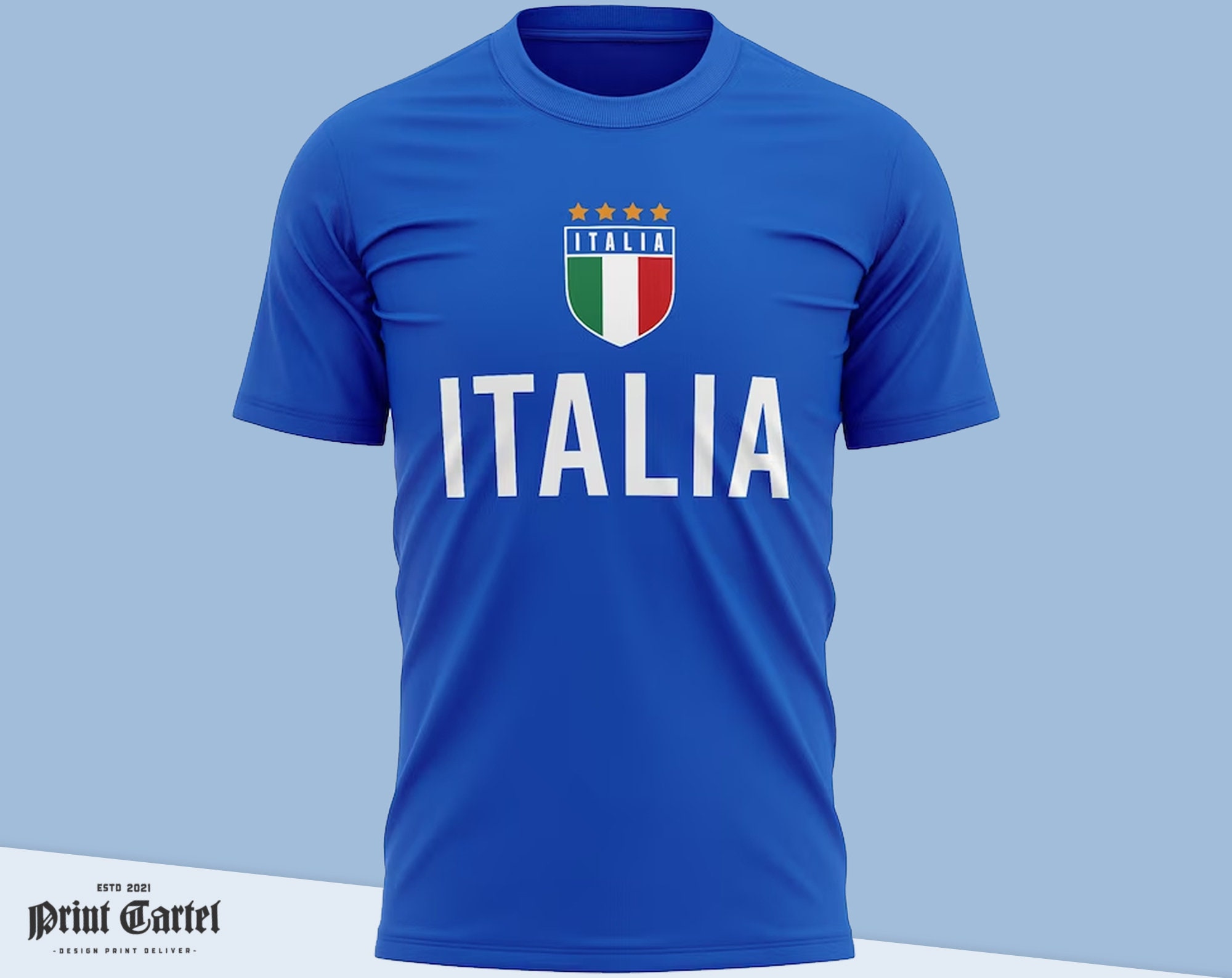 Italia Tee shirt Homme Tshirt Big Logo Stampato