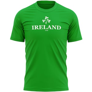 Irland T-Shirt Herren Rugby, irisches Unterstützer-T-Shirt für Herren, Rugby-Geschenk für ihn, Irland-Kleeblatt-Klee