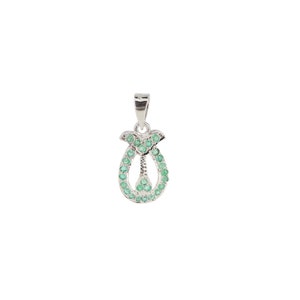 Natural Emerald Gemstone Pendant, Designer Silver Emerald Pendent, Mothers day Gift, 925 Sterling Silver, May Birthstone Pendant