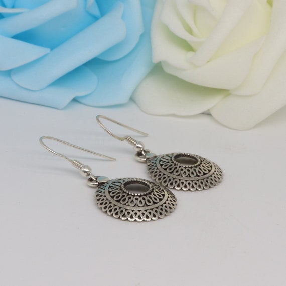 Daily wear silver earrings sale