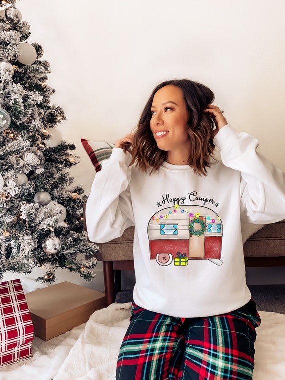 Happy Camper Camping Merry Christmas 
