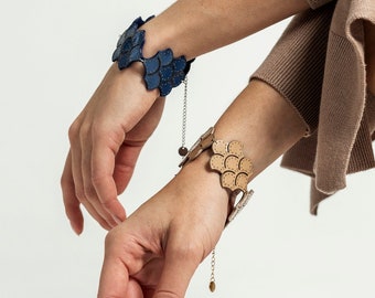 Leather bracelet, unique bracelets for women, Morocco leather bracelet, leather jewelry, gift ideas for women, summer jewelry, boho style