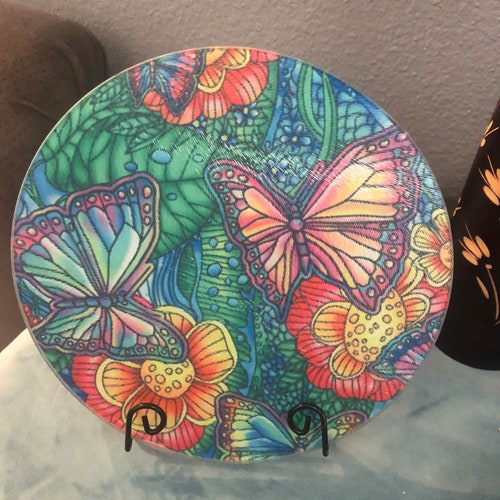 Crafter Depot Glass Trivet Glass Cutting Board Chopping Etsy