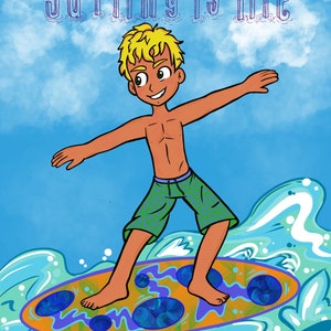 Surfer boy digital file 11x14file size