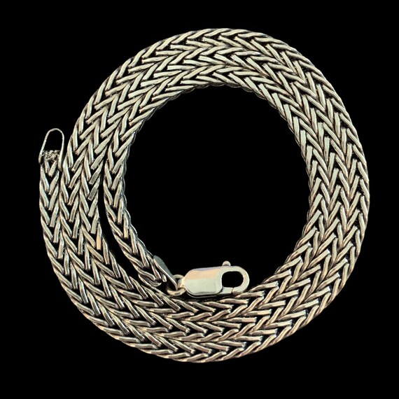 Buy Handmade Oxidized Sterling Silver Viking Chain Necklace