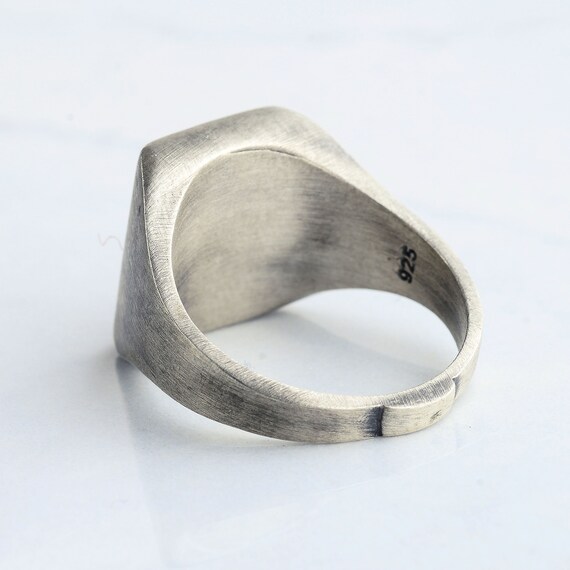 Echter Sterling Silber Ring Nashorn Massiv Punziert 925 Handarbeit