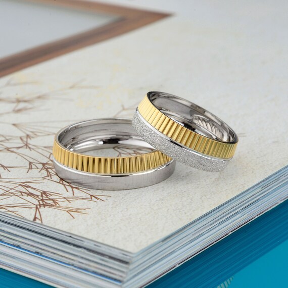 Alianzas de oro, juego de anillos de boda, alianzas a juego para