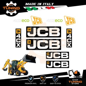 Kit Adesivi compatibile JCB escavatore 3cx 4cx 5cx