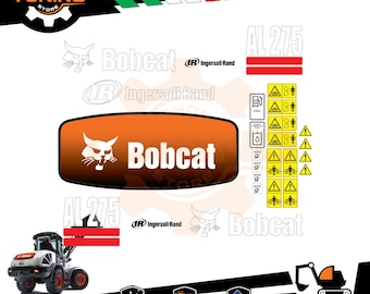 Bob Cat Articulated Loader AL275 と互換性のあるステッカー キット
