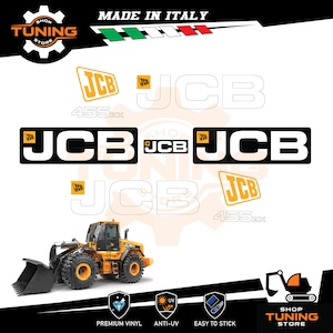 Kit Adesivi compatibile JCB pala 432 zx 455 zx 467 zx