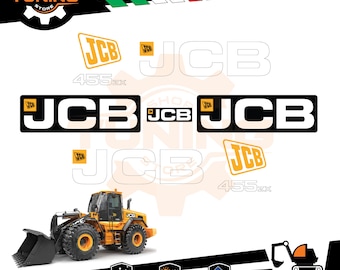 JCB ショベル 432 zx 455 zx 467 zx と互換性のあるステッカーキット