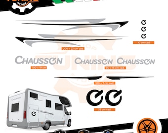 Kit Stickers Compatible Camper Decal Chausson new DECAL