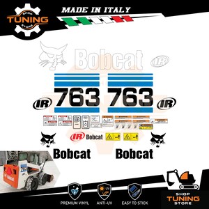 Kit Adesivi compatibile Bob Cat Pala 763G
