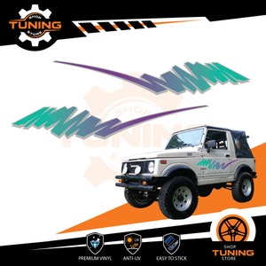 Kit Adesivi compatibile Auto Suzuki Samurai Jimmy Santana Vitara Verde