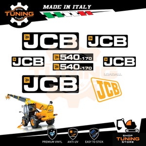Kit Adesivi compatibile JCB sollevatore telescopico 530 70 - 530 110 - 540 170 y - 531 70 - 533 101 - 535 95 - 535 125 - 535 140