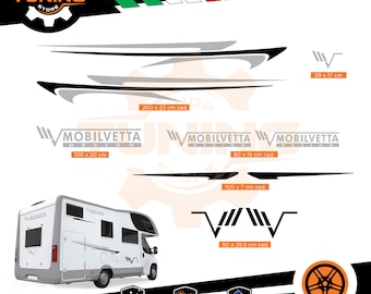 Kit Stickers Compatible Camper Decal Mobilvetta new DECAL