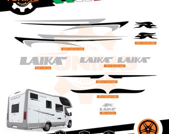 Kit Stickers Compatible Camper Decal Laika new DECAL