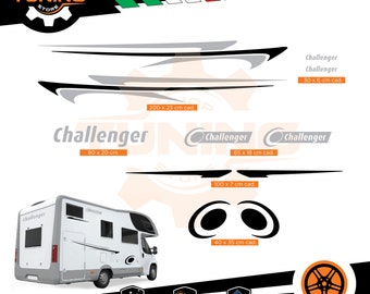 Kit Stickers Compatible Camper Decal Challenger new DECAL