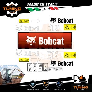 Kit Adesivi compatibile BobCat Escavatore E16