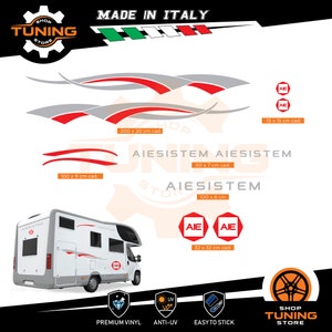 Kit Stickers Compatible Camper Decal Aiesistem new DECAL