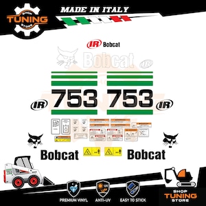 Kit Adesivi compatibile Bob Cat Pala 753G
