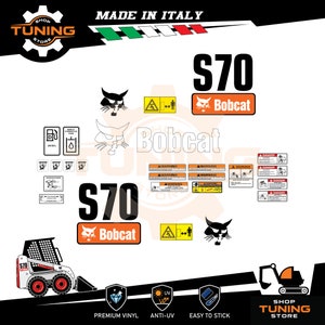 Kit Adesivi compatibile Bob Cat Pala S70