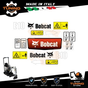 Kit Adesivi compatibile Bob Cat escavatore E10