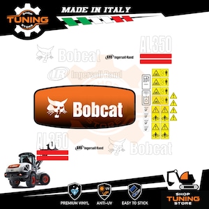 Kit de adesivos compatível com carregadeira articulada Bob Cat AL350