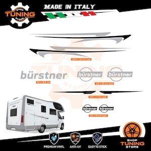 Kit Stickers Compatible Camper Decal Burstner new DECAL