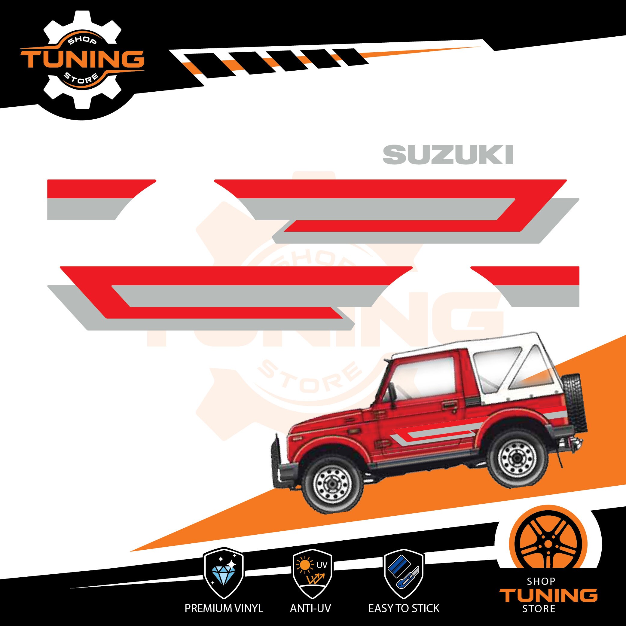 Sticker Kit Compatible With Suzuki Samurai Jimmy Santana Vitara